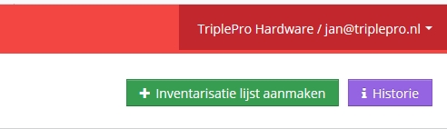 Inventarisatielijst aanmaken